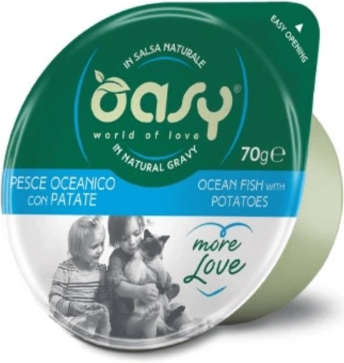 Oasy More Love oceánská ryba se bramborami 70 g kelímek