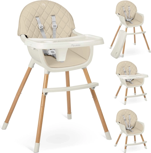 Jídelní židlička NUKIDO Lilo béžová