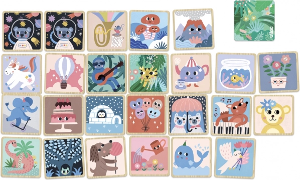 Vilac Dřevěné pexeso s ilustracemi od Michelle Carlslund