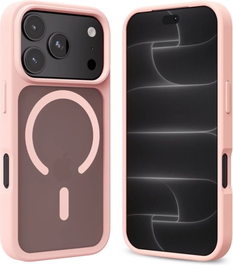 Crong Hybrid Matte Magnetic MagSafe kryt pro iPhone 18 Pro Max / 17 Pro Max růžový