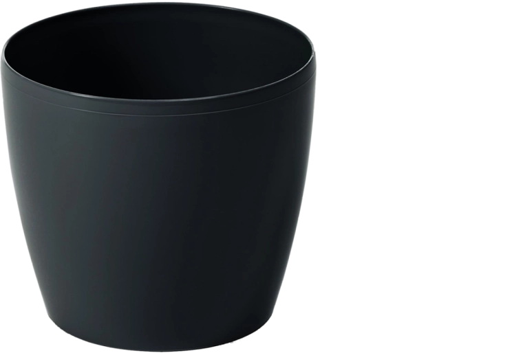 Dekorační obal na květináč Magnolia 18 cm černý Lamela