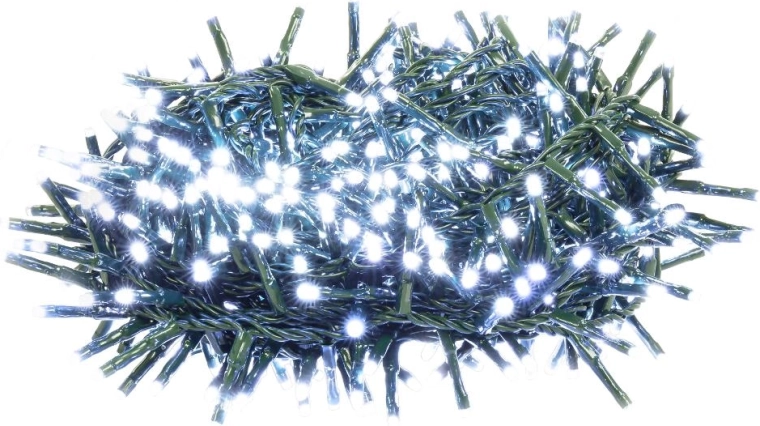 Vánoční LED řetěz ježek Retlux 600 LED studená bílá
