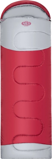 Prodloužený dekový spací pytel NILS Camp bordó/šedý