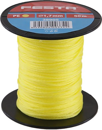 Zednická šňůra FESTA 1,7 mm × 50 m žlutá