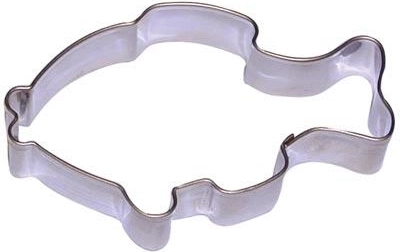 Nerezové vykrajovátko na cukroví – kapr, sada 10 ks