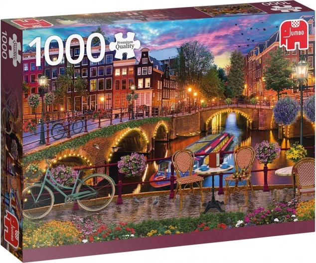 JUMBO puzzle vodní kanály v Amsterdamu – 1000 dílků