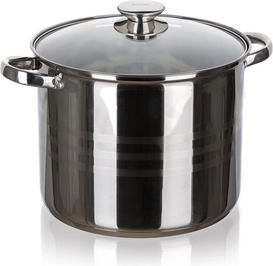 Nerezový hrnec LIVING 26 cm se skleněnou poklicí 11,1 l