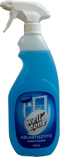 Well Done čistič na okna fresh 750 ml