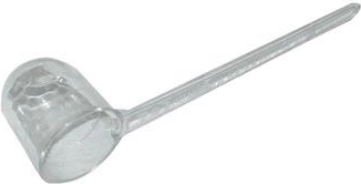 Odměrka na kávu z transparentního plastu