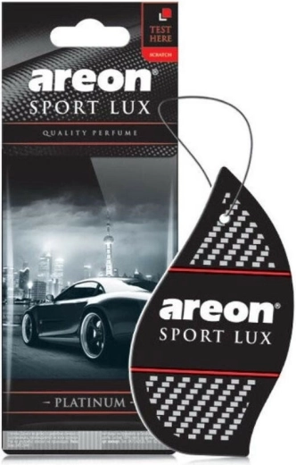 Areon Sport Lux Platinum závěsný papírový osvěžovač vzduchu, černý