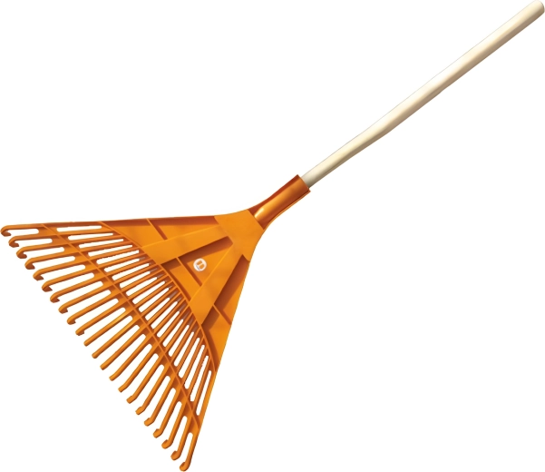 Vějířové hrábě s násadou, 22 planžet