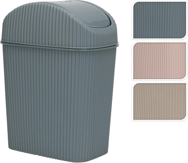 Plastový výklopný odpadkový koš 2,5 l, obdélníkový