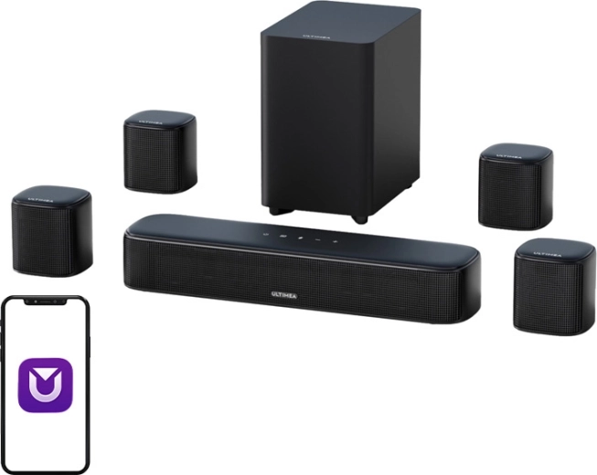 Ultimea Aura A40 7.1 set soundbar se subwooferem a satelity