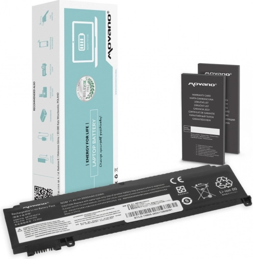 Movano baterie pro Lenovo ThinkPad T460s a T470s (přední) 2000 mAh 23 Wh