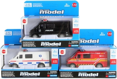 Kovová záchranná autíčka na setrvačník