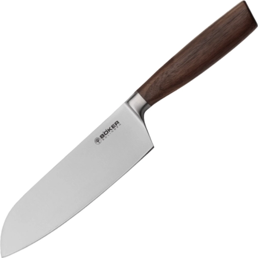 Kuchyňský nůž santoku Böker Core 16,7 cm, ořechové dřevo
