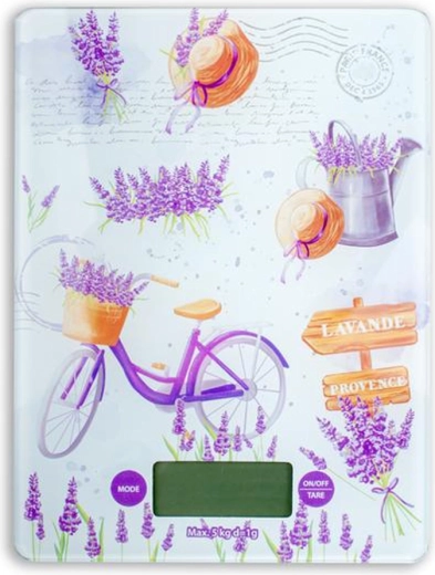 Digitální kuchyňská váha TORO 5 kg – levandule