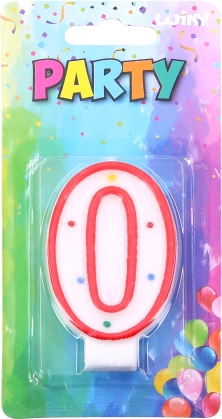 Dortová svíčka číslo 0