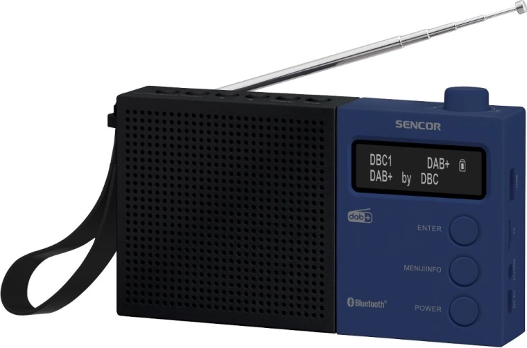 Digitální rádio Sencor SRD 7760BB s DAB+, Bluetooth a USB