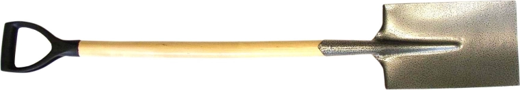 Rýč hranatý PRIMA s dřevěnou násadou PH‑Y, kladívkový lak