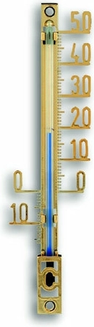 Venkovní analogový teploměr TFA, plastový, zlatý, XS