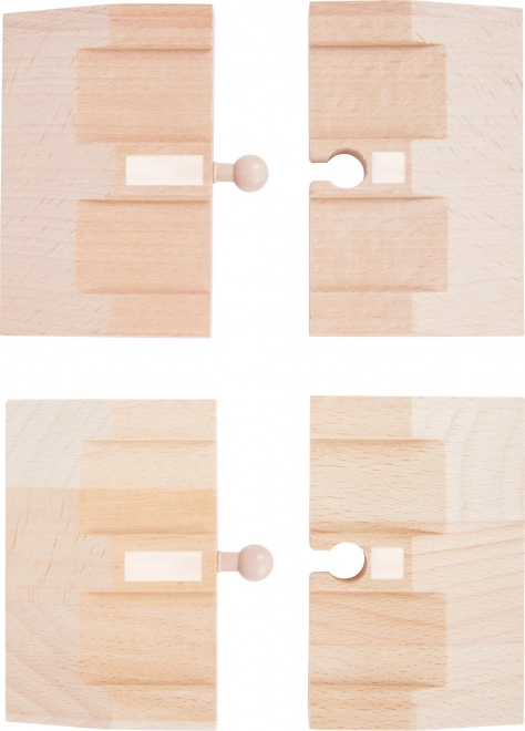 Small foot dřevěné rampy pro autodráhu, 4 ks