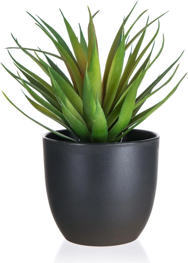 Umělý mečík v plastovém květináči 19 cm