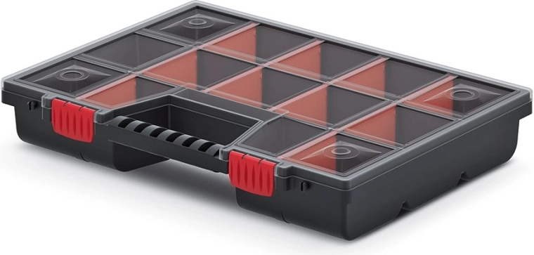 Plastový organizér NOR 39 × 29 × 6,5 cm s nastavitelnými přihrádkami