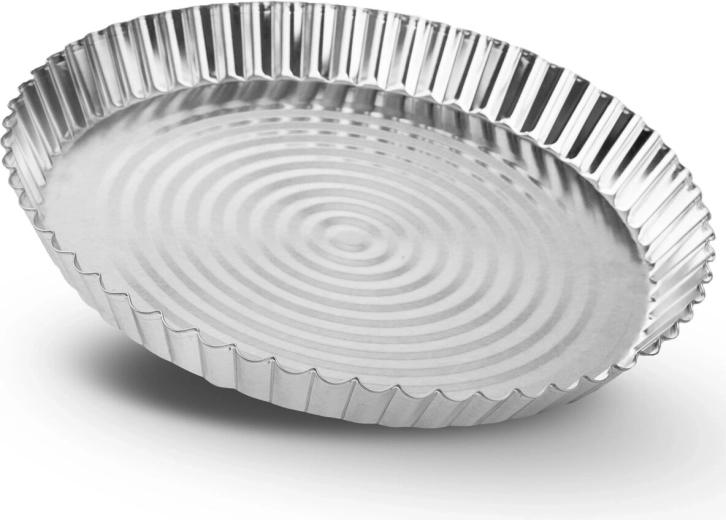 Pocínovaná forma na pizzu a koláč 30 cm