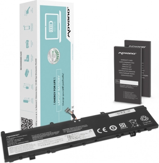 Baterie Movano pro Lenovo ThinkPad P1 a X1 Extreme (1. a 2. generace) 4960 mAh 76 Wh