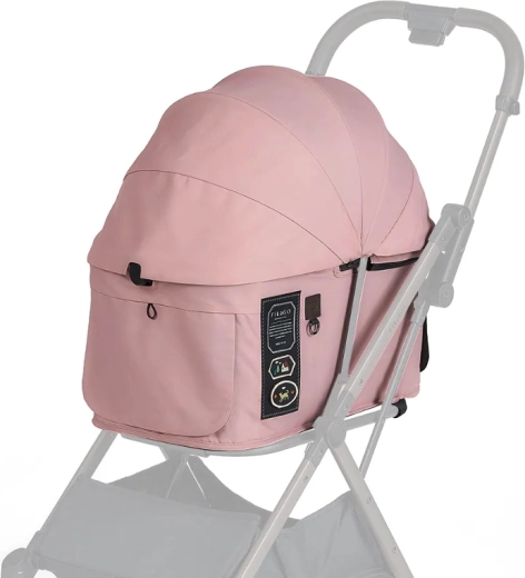 FIKAGO stříška a potah na kočárek FTG2 mist pink