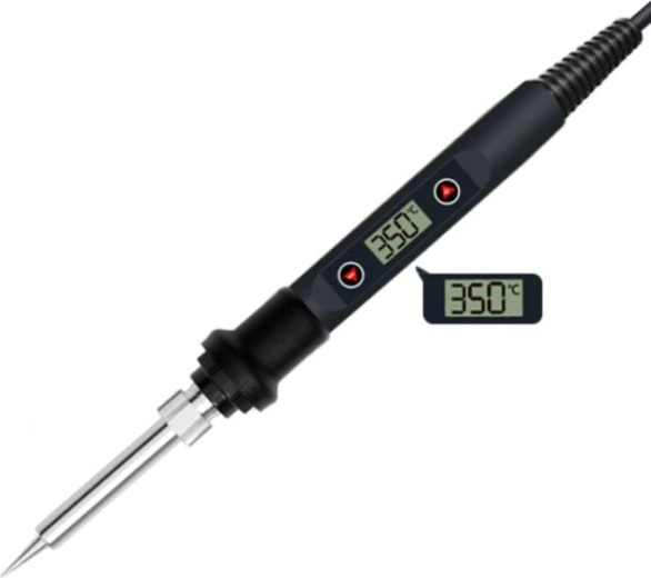 Přesná elektrická pájecí tužka 60 W s regulací teploty a LCD displejem - 1 kus