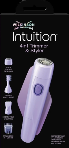 Wilkinson Sword Intuition trimmer a styler 4 v 1 multifunkční zastřihovač a holicí strojek