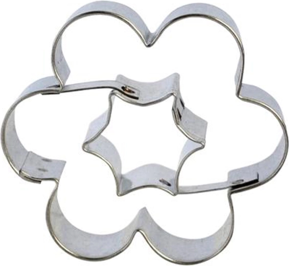 Vykrajovátko na cukroví kytička–hvězda 5 cm