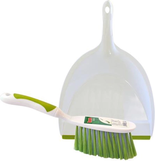 Smetáček a lopatka TORO zeleno‑bílá