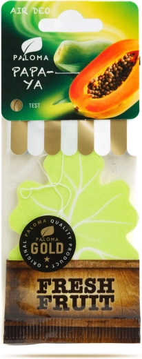 Paloma Gold Fresh Fruit Papaya závěsný osvěžovač vzduchu do auta