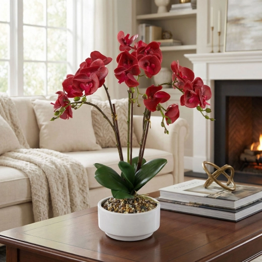 Umělá dekorace orchidej 56 cm - 1 kus