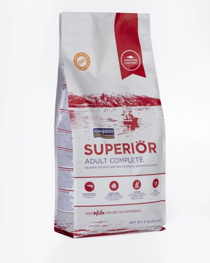 Granule pro malé dospělé psy z lososa s bramborami FISH4DOGS Superior 6 kg