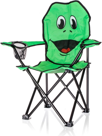 Skládací dětské křeslo Frog se žabím motivem, nosnost 35 kg