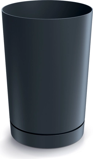 Květináč Tubo 30 cm antracit s podmiskou