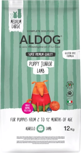Aldog Puppy Junior Lamb Medium/Large granule pro štěňata středních a velkých plemen 12 kg