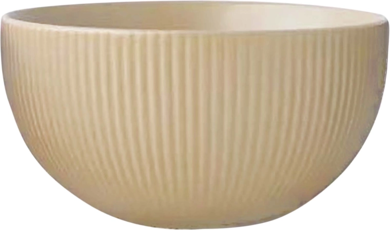 Keramická miska Kitchisimo 320 ml žebrovaná béžová