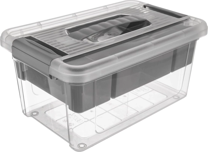 Úložný box MULTI Stormax obdélníkový 9 l se šedým vkladem