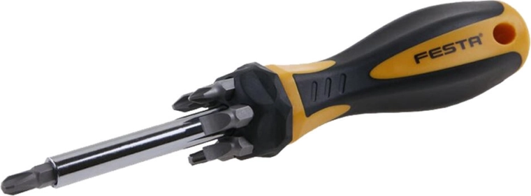 Šroubovák s bity 7dílná sada FESTA