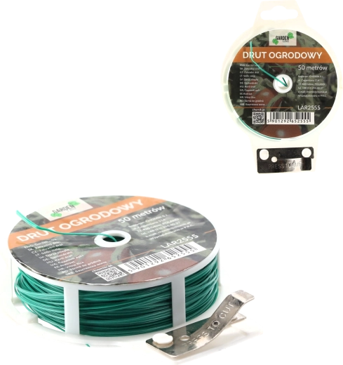 Zahradní vázací drát 50 m s integrovaným střihacím nožem