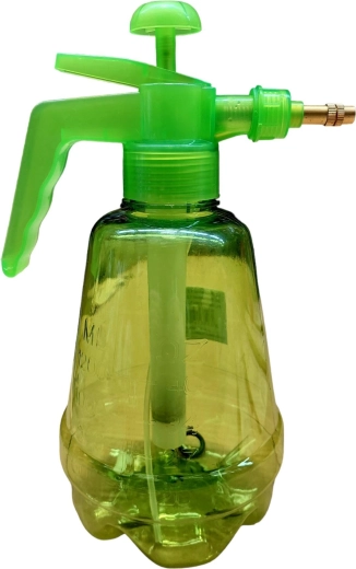 Ruční tlakový postřikovač 1,2 l se světlou zelenou nádrží a mosaznou tryskou