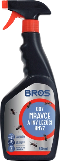 Bros sprej 007 na mravence a lezoucí hmyz 500 ml