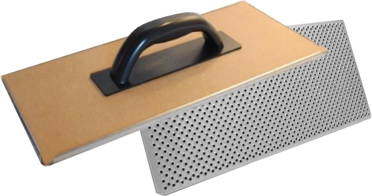 Škrabák na staré omítky 400 × 180 mm dřevo a ocel s plastovou rukojetí