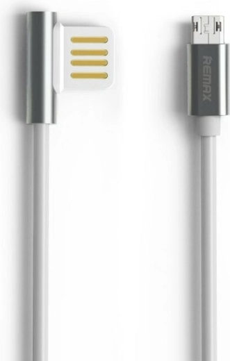 Remax datový kabel micro USB 1 m stříbrný