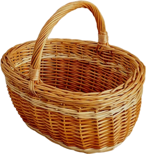 Košík na ovoce menší z lakovaného proutí 32 × 28 × 25 cm